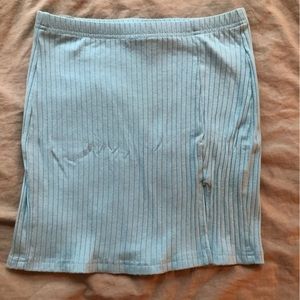 SHEIN light blue mini skirt